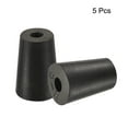 thumbnail image 3 of Uxcell 13mm to 17mm w Hole Rubber Tapered Plug for Lab Home Black 5 Pack, 3 of 5