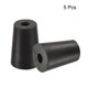 thumbnail image 3 of Uxcell Tapón de goma cónico de 13 mm a 17 mm con agujero para laboratorio y hogar, paquete de 5, color negro, 3 of 5