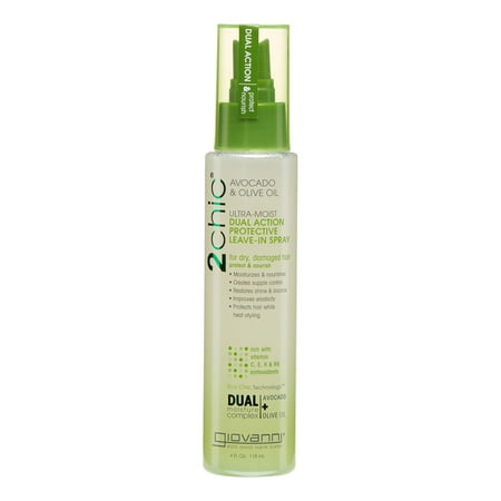 811 Avocado - Giovanni 2chic® Avocado and Olive Oil Dual Action Protective Leave-in Spray 4 Oz