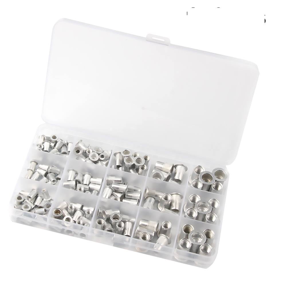 KONTONTY 150Pcs Threaded Rivet Nuts Kit for Industrial Assembly and , Fasteners