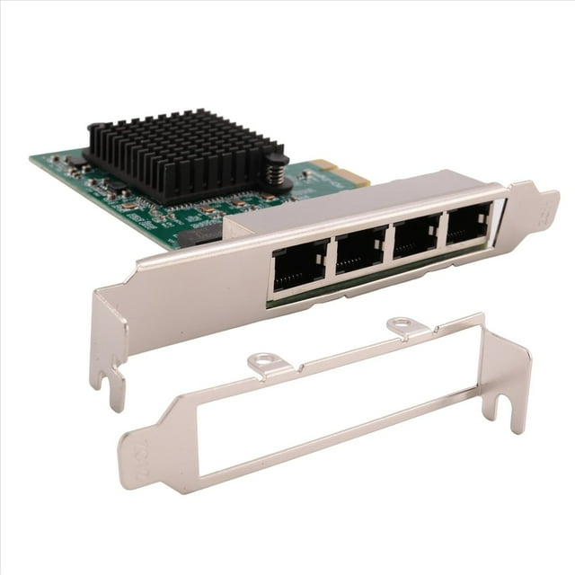 Tarjetas de Red Adaptador de Red/Ethernet/Lan Tarjeta de Red PCI-E Realtek RJ45 Internet Ethernet Gigabit Tarjeta de Red de 4 Puertos