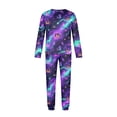 thumbnail image 6 of Halloween Family Pajamas Set Long Sleeve Crew Neck, Soft Matching Halloween Pajamas with Galaxy Ghost Print, Cute Family Halloween Pajama Set for Party, 6 of 6