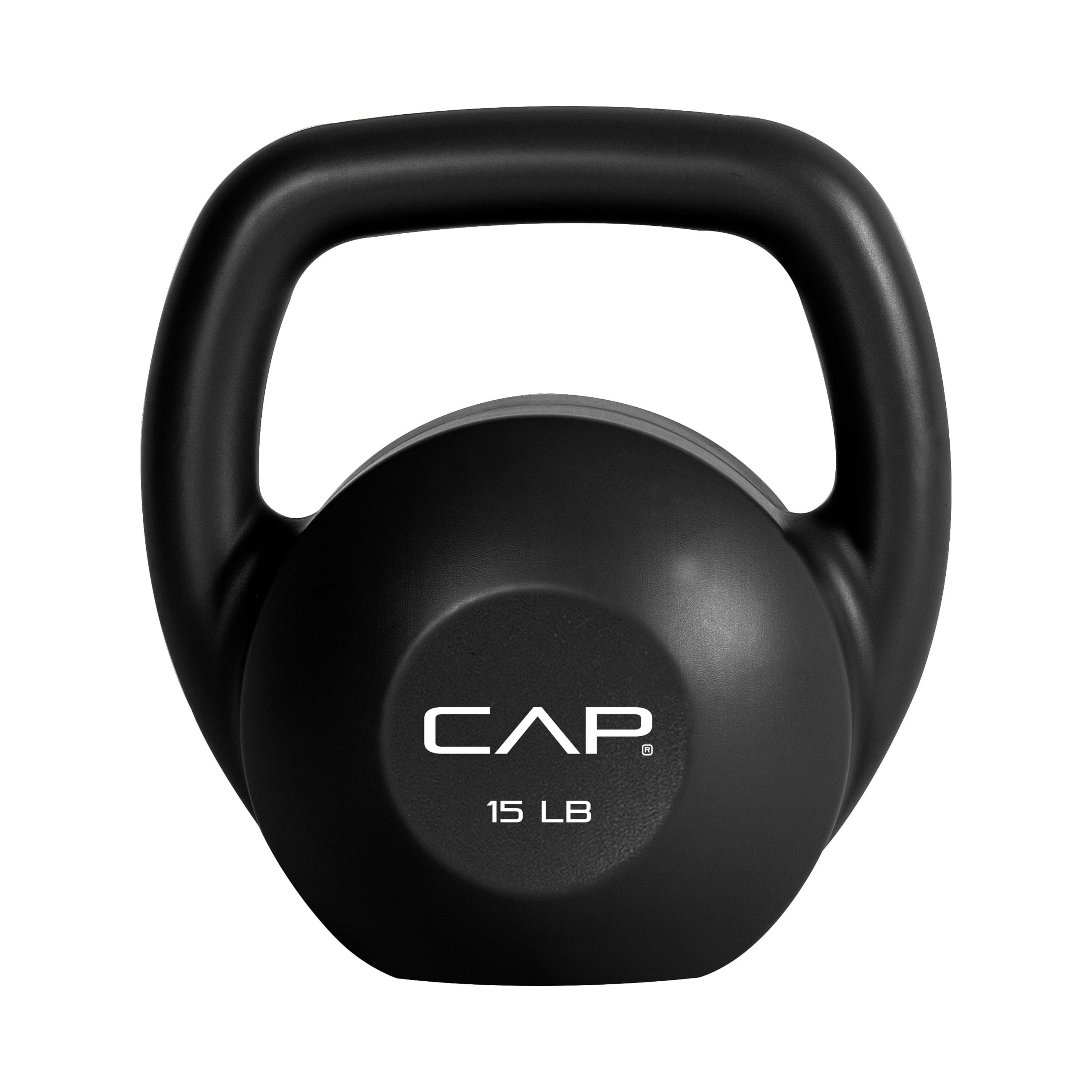 CAP Barbell, 15 lb Vinyl Kettlebell Body Trainer, Black