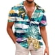 thumbnail image 1 of Shirt For Men Casual Fashion Summer Short Sleeve Buttons Printed T Shirt TopXL, 1 of 5