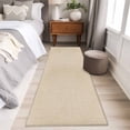 thumbnail image 5 of Vintage Cream Large Area Rugs for Bedroom Living Room, Soft Non Slip Carpet Bedside Rug, Farmhouse Retro Beige Solid Color Rectangular Floor Cover Kitchen Accent Rug 2'x6' for Dining Room/Office, 5 of 9
