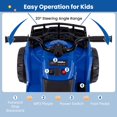 thumbnail image 5 of Costway Kids Ride On Electric ATV 6V 4-Wheeler Quad Car with One-Button Start Tread Tires Navy, 5 of 9