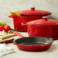 thumbnail image 6 of BergHOFF Neo 10pc Cast Iron Cookware Set, Red, 6 of 9