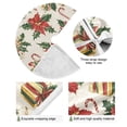 thumbnail image 4 of Yayeee Christmas Tree Skirt 35 inches for Xmas Tree Holiday Party Decoration, Red Christmas Poinsettia, 4 of 6