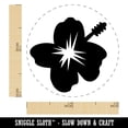 thumbnail image 2 of Hibiscus Hawaii Tropical Flower Self-Inking Rubber Stamp Ink Stamper - Purple Ink - Mini 1/2 Inch, 2 of 7