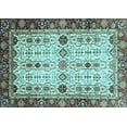 thumbnail image 1 of Ahgly Company Indoor Rectangle Abstract Light Blue Modern Area Rugs, 2' x 3', 1 of 4