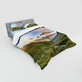 thumbnail image 2 of Ambesonne Rainbow Bedding Set 4 Pcs, Meadow Riverbed Mist, Queen, Multicolor, 2 of 2