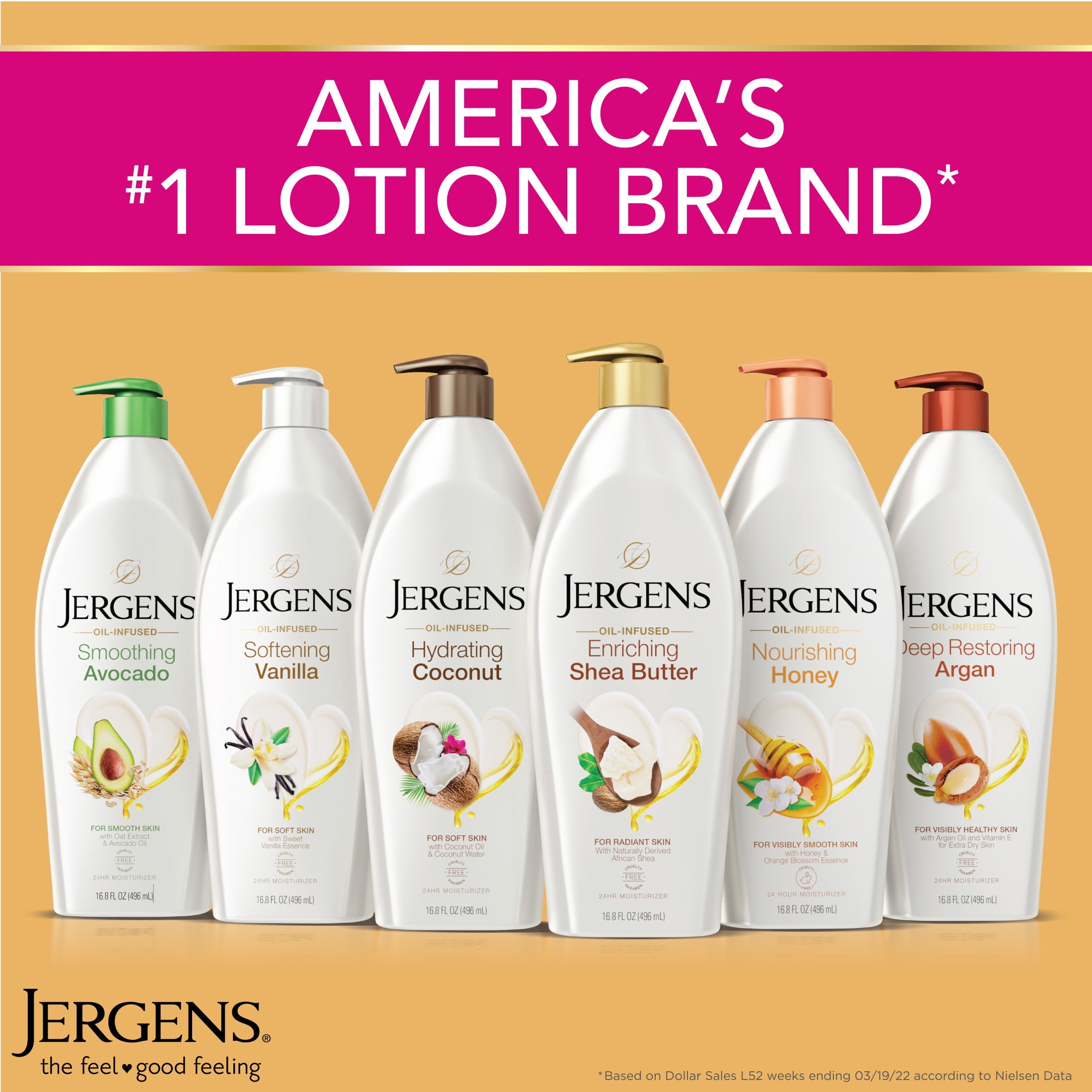 Jergens Hydrating Coconut Body Lotion Moisturizer for Dry Skin, Dermatologist Tested, 26.5 oz