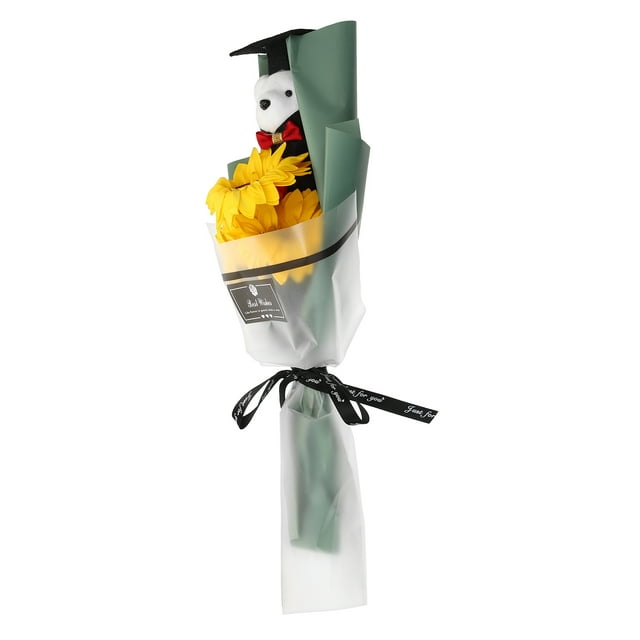 Houderco Ramo Decorativo Multicolor Con Oso Para Regalo Y Adorno En Fiestas De Graduación