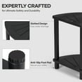 thumbnail image 4 of HDPS Shower Stool with Storage Shelf- Non-Slip Bath Bench, Bathroom Safety Seat, 330lbs Capacity, Lightweight Portable Shower Chair for Storage Shelf for Shaving Legs Plastic Spa Bath Step footrest, 4 of 8