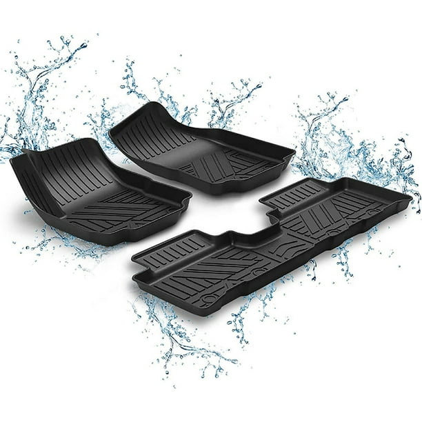 Floor mats Custom floor mats for 20182022 Chevrolet Equinox, 1st and 2nd rows Allweather non
