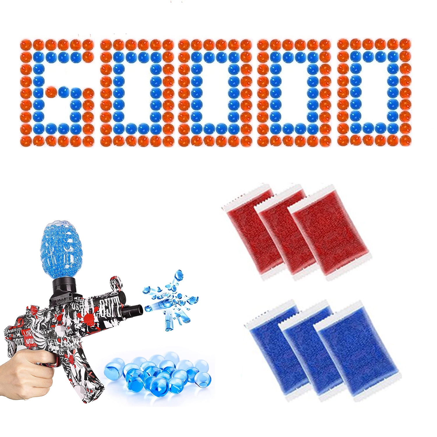 Buy 60000PCS Splatter Ball Gun Water Beads,for Electric Gel Ball