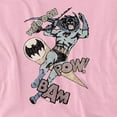 thumbnail image 2 of Batman Halftone Swing Women's T Shirt, Pink, Small, 2 of 6