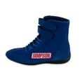thumbnail image 2 of Simpson Racing 28850BL High Top Racing Shoes Adult Size 8.5 Blue Pair, 2 of 6