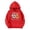 Red, variant on 100 Days of School Preppy Hoodie for Kids - Boys Girls Letter Graphic Long Sleeve Back to School Sweatshirt