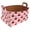 Multicolor 5, variant on Bows Pink Background Storage Basket Collapsible Storage Bin, PU Foldable Basket Convenient Box Storage Organizer with Handles for Shelves Office Bedroom Closet Nursery Toys Laundry