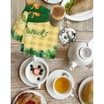 thumbnail image 4 of Happy St. Patrick's Day Kitchen Dish Towels for Drying Dishes Set of 2, Spring Coin Clovers Yellow Plaid Waffle Weave Microfiber Hand Tea Bathroom Towels Quick Dry & Absorbent Towel 15.7x23.6, 4 of 7