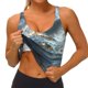 thumbnail image 3 of Balery Fantasy Swan Yacht Design Sujetadores deportivos con espalda cruzada para mujer, acolchados, sin costuras, de alto impacto, ideales para yoga, gimnasio, entrenamiento y fitness.-XX-Large, 3 of 8