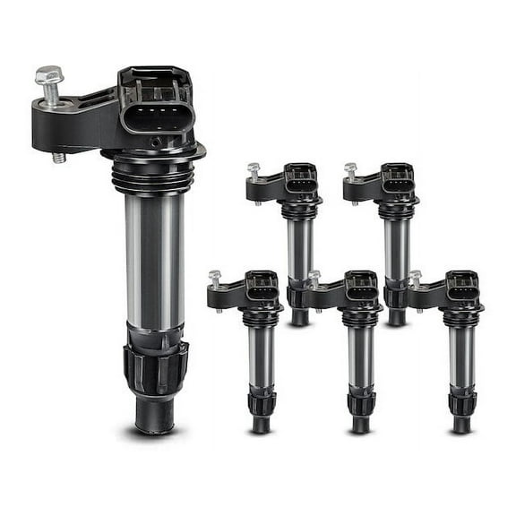 Ignition Coil Kit 6 - Compatible with 2008 - 2015 Buick Enclave 3.6L V6 Naturally Aspirated GAS 2009 2010 2011 2012 2013 2014