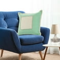 thumbnail image 3 of Ox Bay Stella 20" x 20" Green/Cream Bordered Cotton Adult Decorative Throw Pillow, 3 of 9