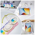thumbnail image 4 of FJLBDE Case for Xiaomi Redmi Pad 2/Pad 2 SE 9.7 Inch with 360 Kickstand, Shoulder Strap Carrying Protective Cover, Multicolor Pink, 4 of 6