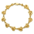 thumbnail image 4 of 14k Yellow Gold 3D Conch Shell Link Bracelet, 4 of 7