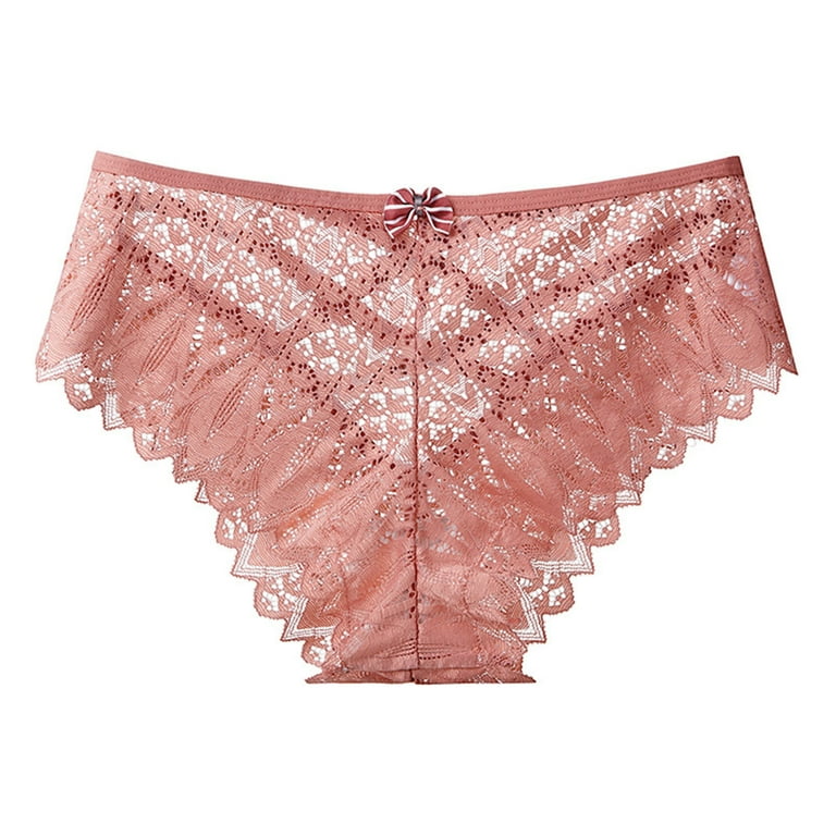 Aayomet Panties For Women Women Underwear Thongs Lace Bikini Panties G  String Thong Stretch Ladie Brief Underwear Thong,Hot Pink M