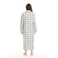thumbnail image 3 of Just Love Plush Zipper Lounger Robe 6811-10445-MNT-1X (Grey Plaid, Large), 3 of 3
