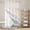 Gray, variant on Ombre Ocean Beach No Hook Shower Curtain with Snap in Liner, Waterproof Fabric Shower Curtains, Nautical Coastal Beach Sandy Gradient Gray Shower Curtain Set Top See Through for Bathroom 36"x72"