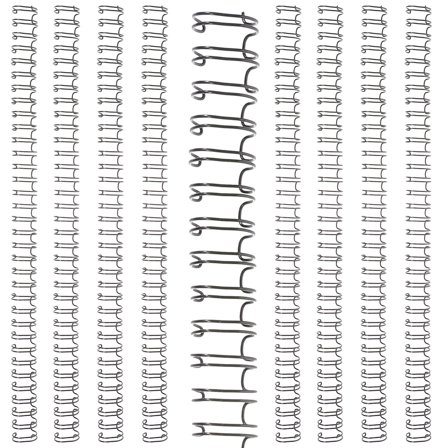 OUNONA 100 Pcs Book Binding Kit Notebook Binding Ring 28.50X1.50X0.90CM Black