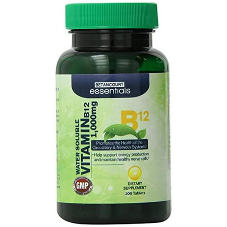 Betancourt Essentials vitamine B-12, 1000 mcg, 100 Count