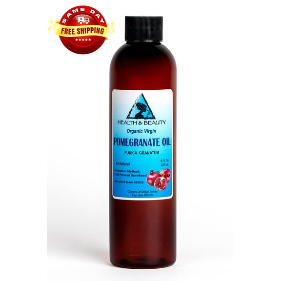 Pomegranate seed oil unrefined organic virgin cold pressed natural fresh 100% pure 8 oz
