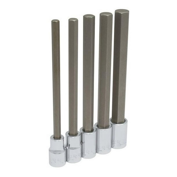 Juego De 5 Dados Punta Hexagonal Largas Métricos1/2 Urrea Urrea 5441M5L