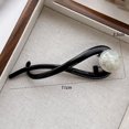 thumbnail image 3 of Pinza para el cabello con palabras de perla de alto sentido, nueva y elegante pinza para el cabello con giros en la parte posterior de la cabeza, tocado con temperamento, horquilla con una palabra, 3 of 4