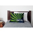 thumbnail image 2 of Seattle Seahawks Super Plush Mink Wave Bed Pillow - Blue, 2 of 2