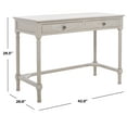 thumbnail image 6 of SAFAVIEH Ryleigh 2-Drawer Desk Taupe, 6 of 15