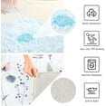thumbnail image 6 of Floral Wildflowers Bathroom Rug 24"×16",Non-Slip High Absorbent Bath Mat Rug Machine Washable Bahtub Mats Home Decor, 6 of 7