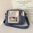 thumbnail image 4 of Bolsa de hombro de moda cruzados de lona para mujer Casual para ir de compras (Azul) Ndcxsfigh Para Estrenar, 4 of 9