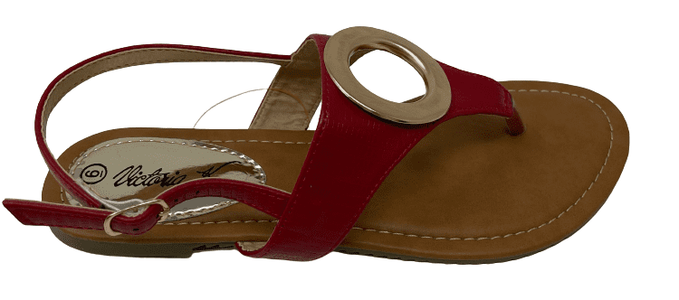 Victoria K Women's Gold Ring Sandals