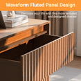 thumbnail image 3 of UPGO 27.5'' Fluted Dresser for Living Room, Bedroom, Hallway, Entryway with Deep 3 drawers, Wooden Dresser, 3 of 15