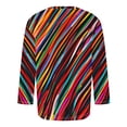 thumbnail image 3 of Striped Sweatshirts for Men Loose Fit Sweatshirts for Men Trendy Mens Quarter Zip Pullover Lightweight Men's Hoodies Graphic Cable Knit Sweater Men Pink, 3 of 4