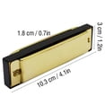 thumbnail image 3 of Harmonica léger à 10 trous en métal doré IRIN (Or), 3 of 4