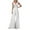 White, variant on Jumpsuits For Women Dressy Wedding Guest ,Clearance Sale Fashion Women's Elegant Sexy V-Neck Jumpsuit Casual Slim Solid Color Long Drawstring Waist Rompers White L