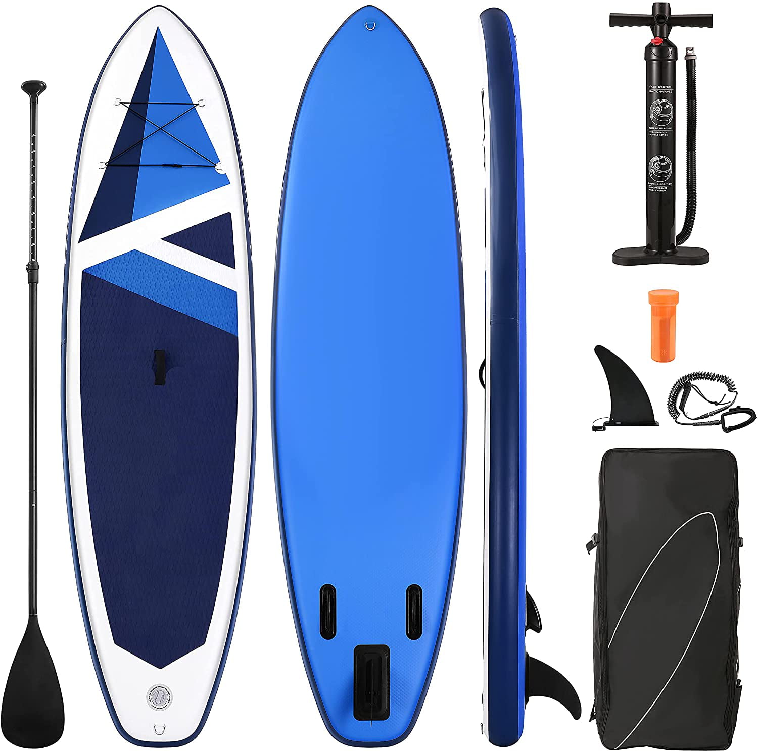 2pcs Inflatable SUP Stand up Paddle Board Surfboard Carry Bag Backpack 