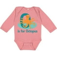 thumbnail image 3 of Inktastic O is for Octopus monogram Boys or Girls Long Sleeve Baby Bodysuit, 3 of 5