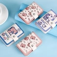 thumbnail image 1 of PFDDRW Kawaii Bear PU Card Holder Cute Multi Grids Business Credit Card Case ID, 1 of 8